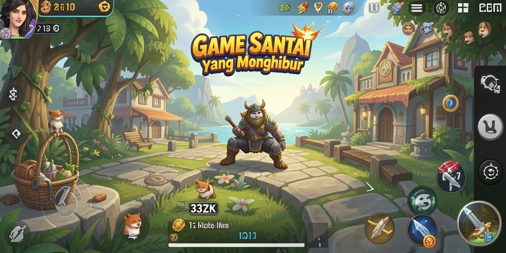 Screenshot gameplay 33ZK dengan grafik cerah dan menarik.