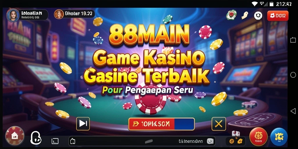 Tampilan utama gameplay 88MAIN dengan berbagai pilihan permainan Kasino.