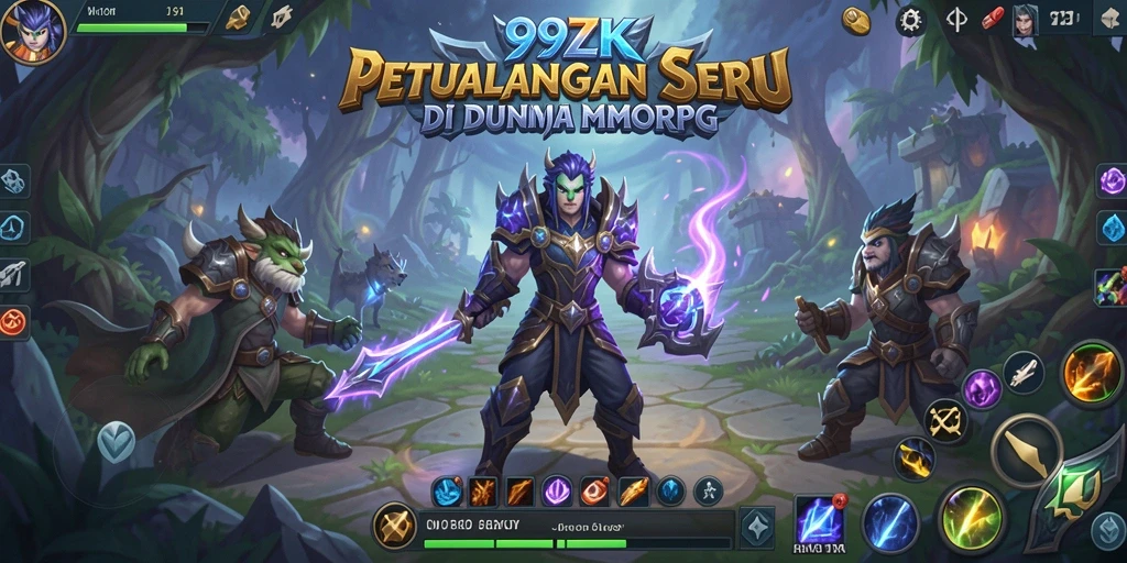 Gameplay menarik di dunia 99ZK dengan karakter yang beragam.