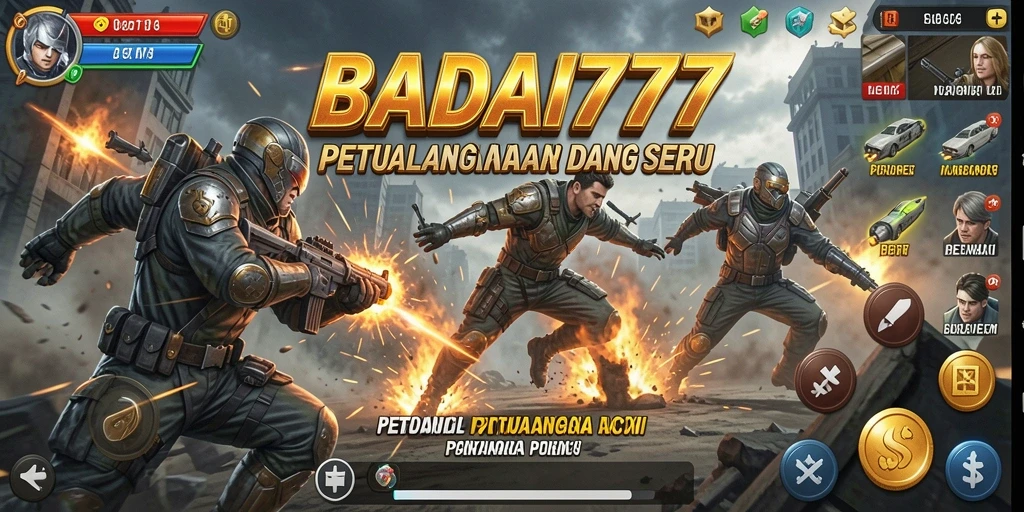 Tampilan gameplay BADAI777 yang mendebarkan saat aksi berlangsung.