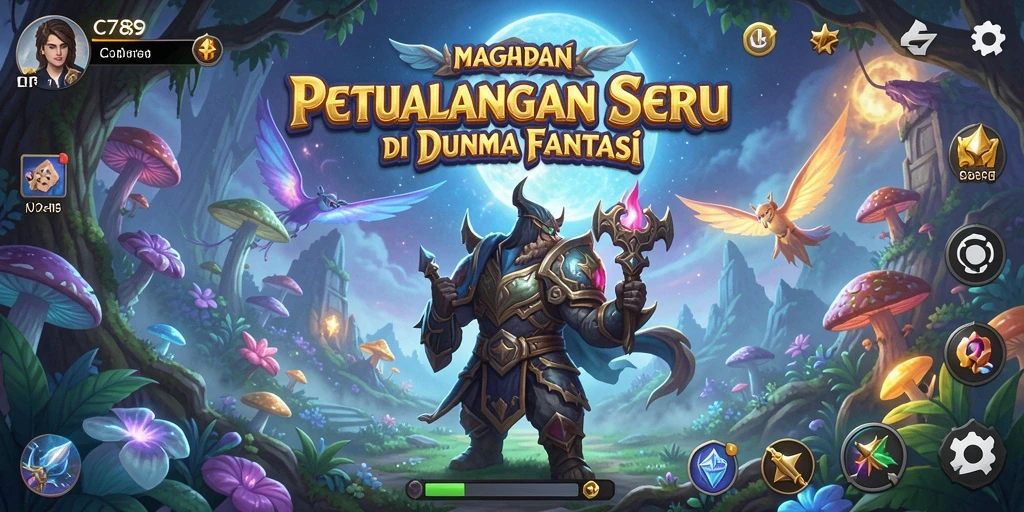 Tampilan seru gameplay C789 dalam dunia petualangan.