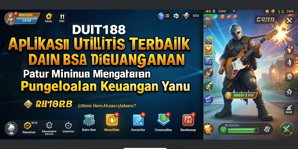 Tampilan utama DUIT188 dengan fitur pengelolaan keuangan.