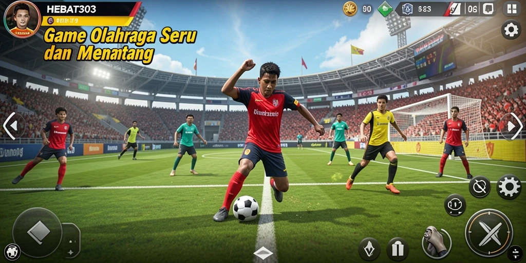 Gameplay HEBAT303 menampilkan aksi olahraga yang seru dan menantang.