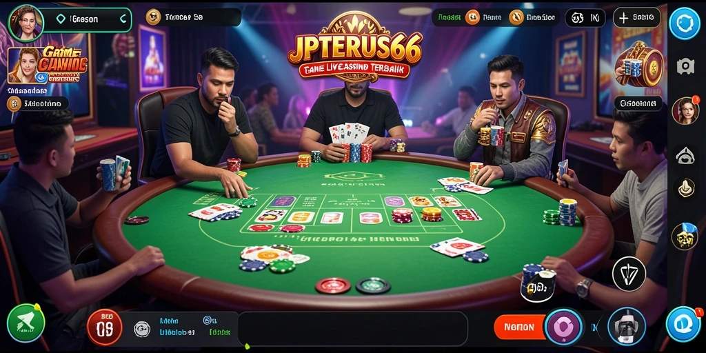 Tampilan gameplay Live Casino yang menarik di JPTERUS66.