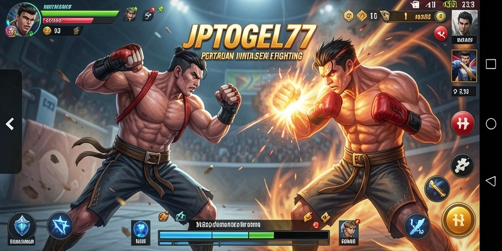Tangkapan layar gameplay JPTOGEL77 yang menunjukkan pertarungan seru.