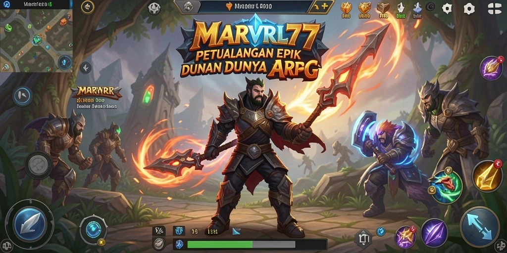 Tangkapan layar menunjukkan pertempuran yang intens dalam gameplay ARPG.