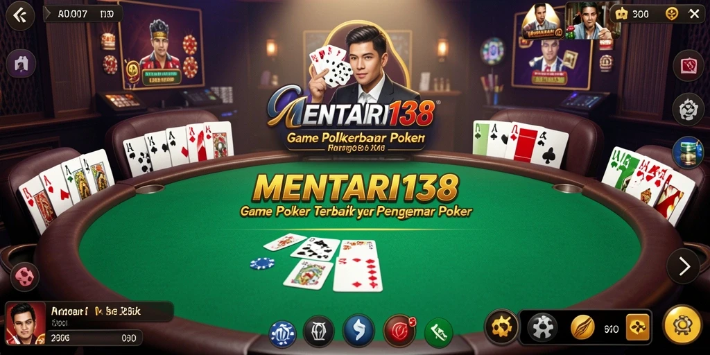 Tampilan gameplay MENTARI138 yang menawan dan interaktif dalam poker.