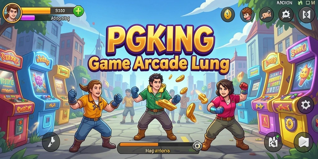 Tangkapan layar PGKING menampilkan gameplay yang mendebarkan dan penuh warna.