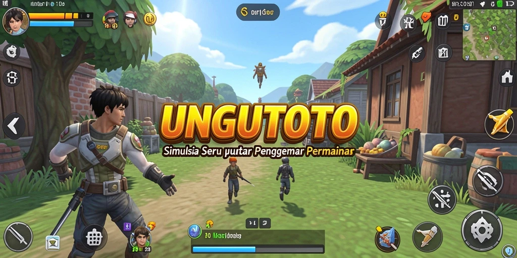 Tampilan screenshot UNGUTOTO menunjukkan intensitas gameplay yang seru.