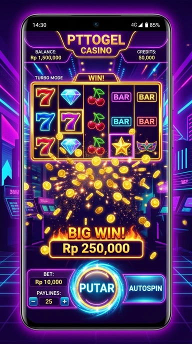 Tampilan antarmuka pttogel yang segar dan intuitif.
